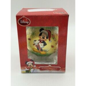 Vintage Disney Christmas Ornament Mickey Mouse & Friends Happy Holidays Goofy